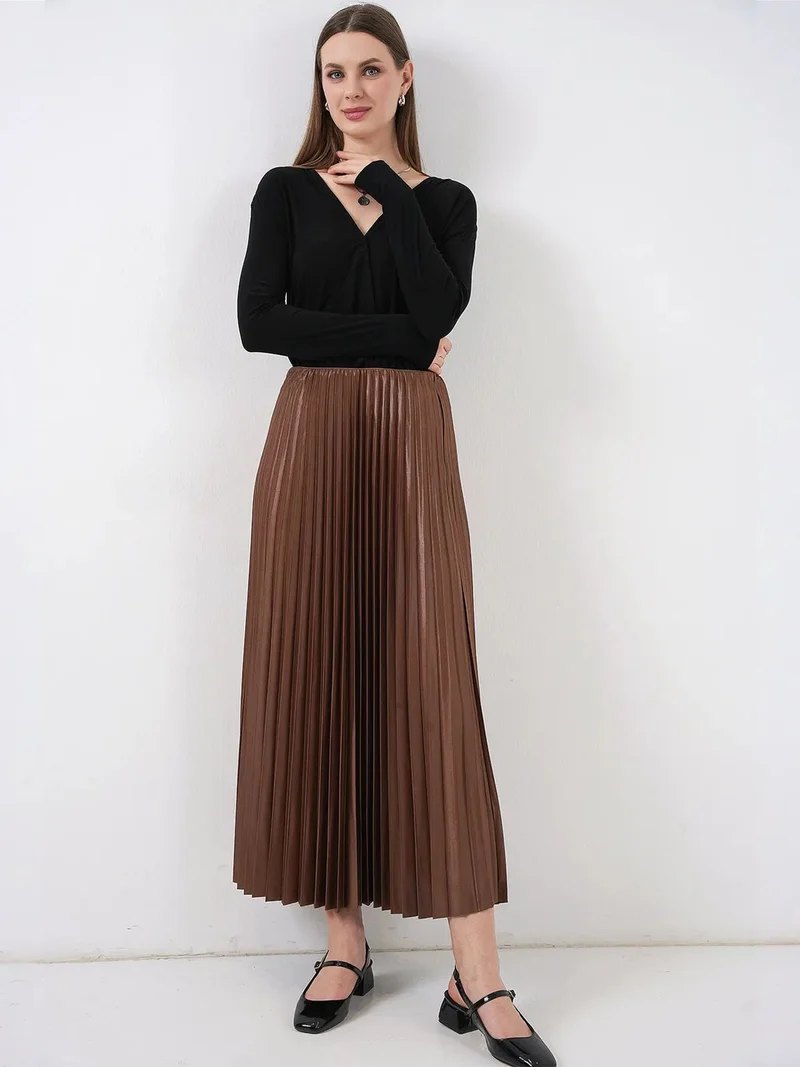 BIG DART BDART High Waist Maxi Skirt with Ruffle Detail